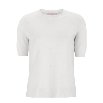 Marla SS O-neck Knit Snow White | Soft Rebels