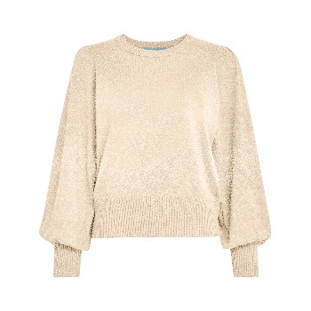 Liva Metallic Long Sleeve Pullover Medal Gold | Minus