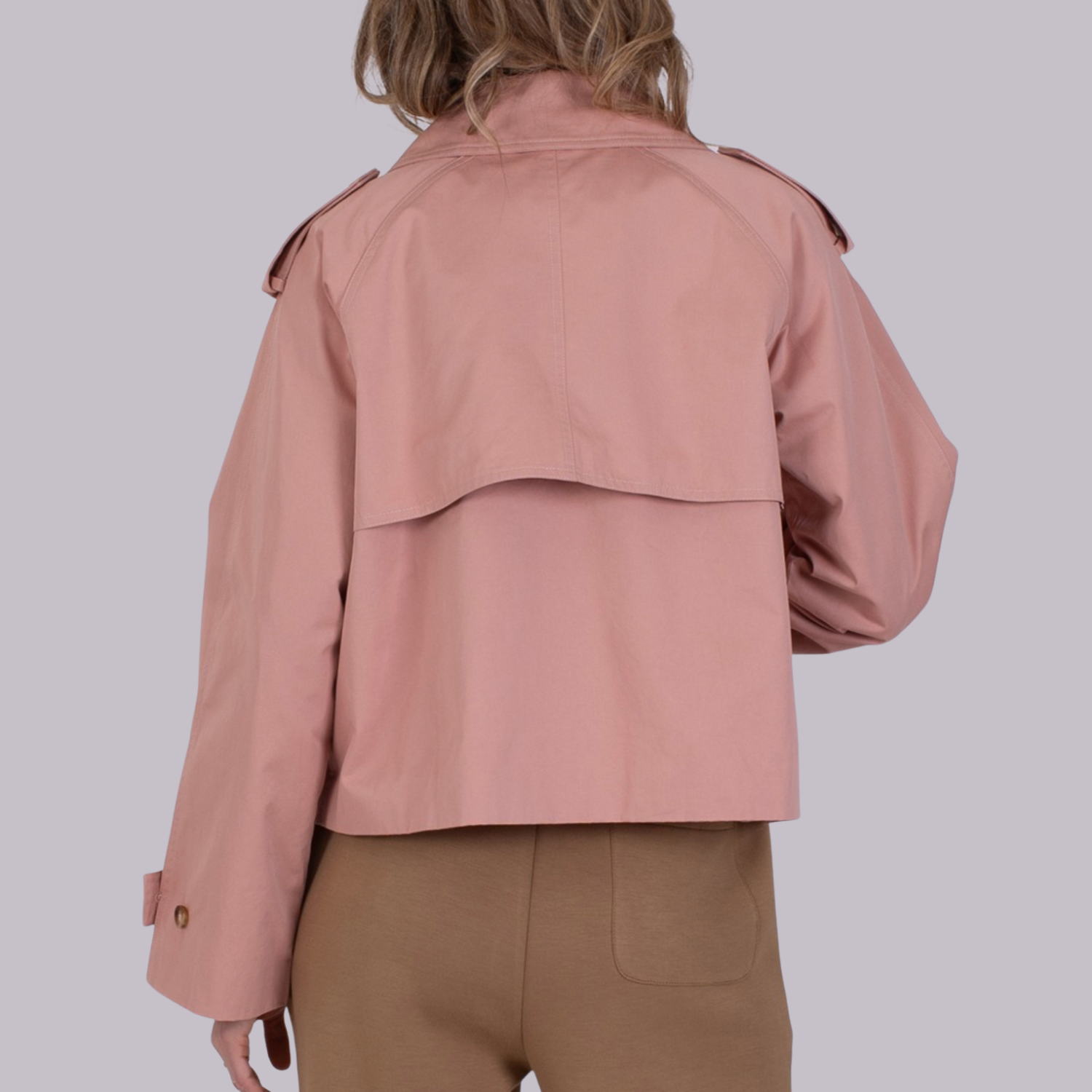 Aosta Trenchcoat Old Pink | The Clothed