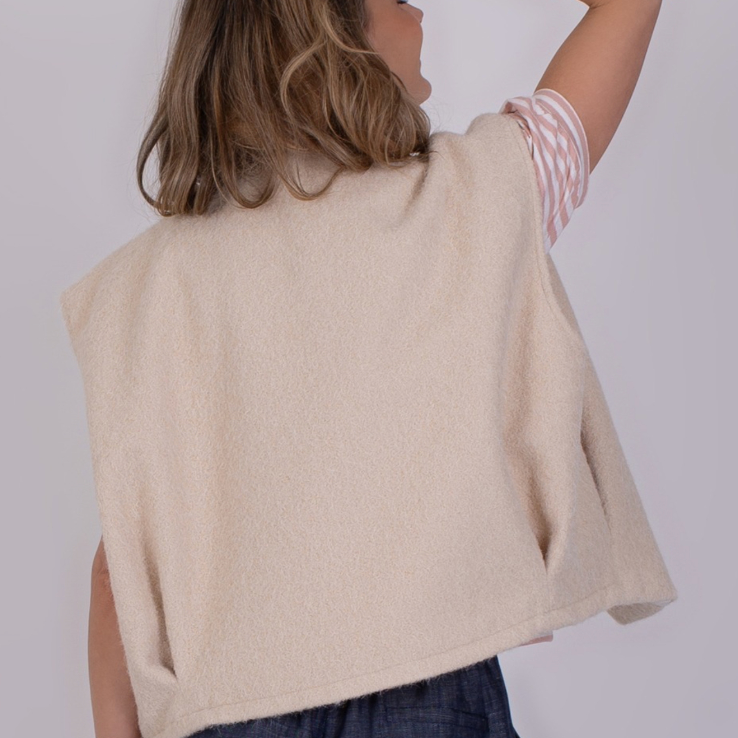 Matsumoto Teddy Gilet Perfectly Pale | The Clothed