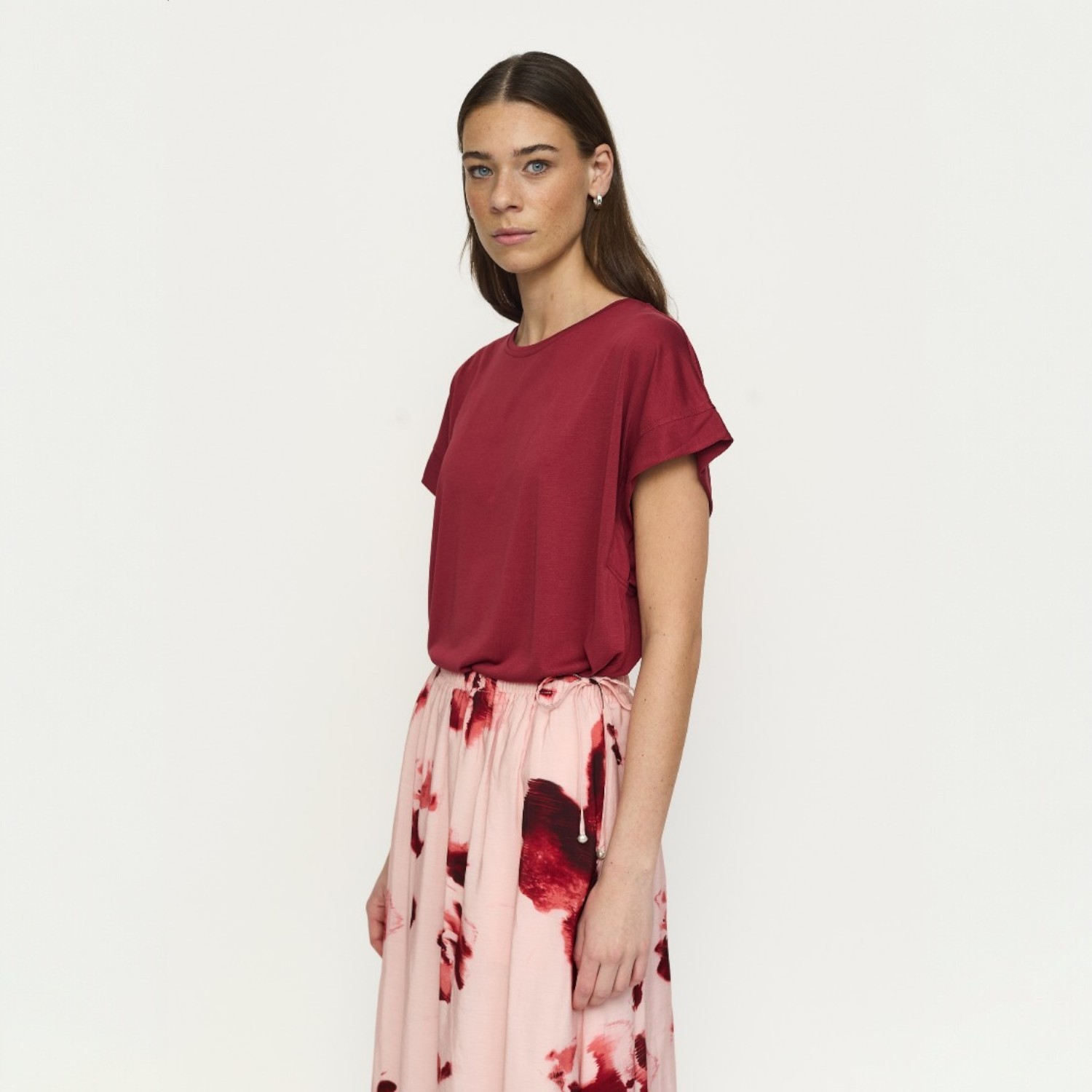 Ella Boxy T-Shirt Burnt Russet | Soft Rebels