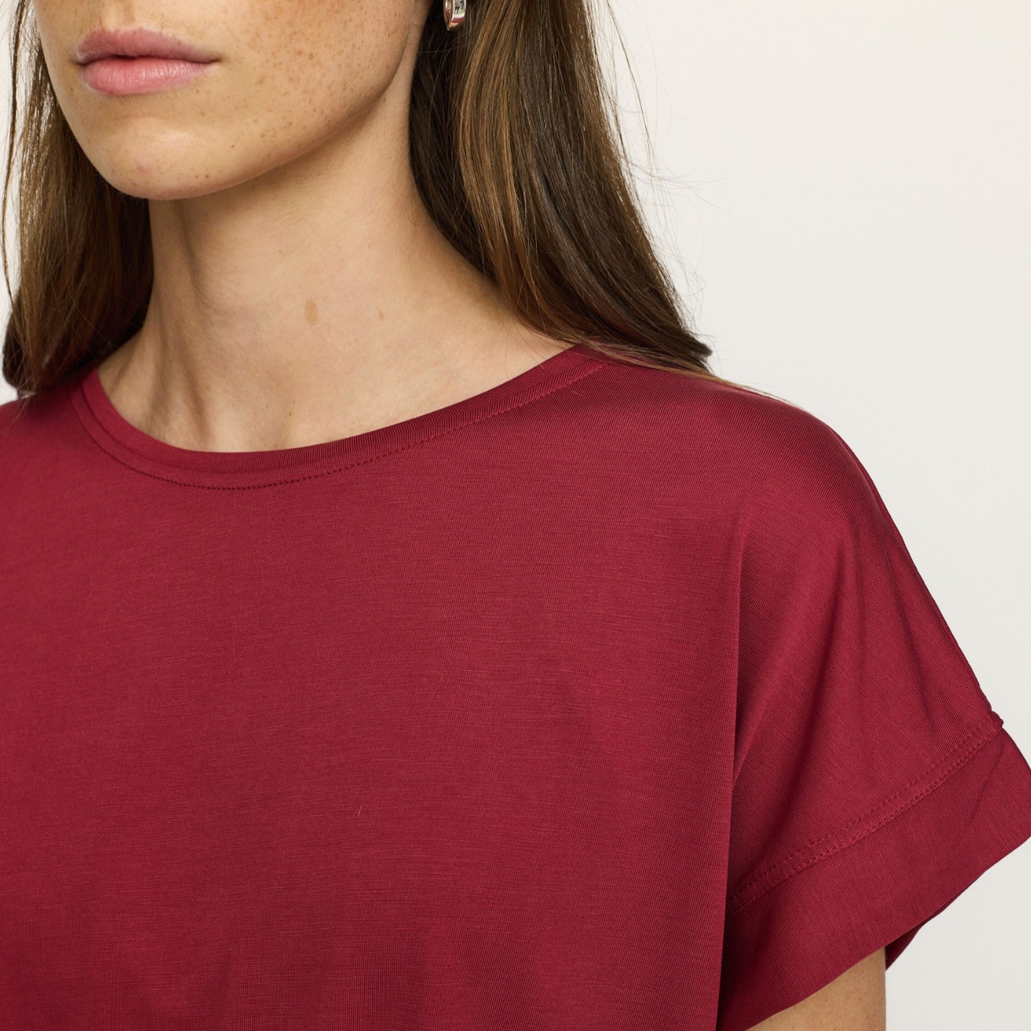 Ella Boxy T-Shirt Burnt Russet | Soft Rebels