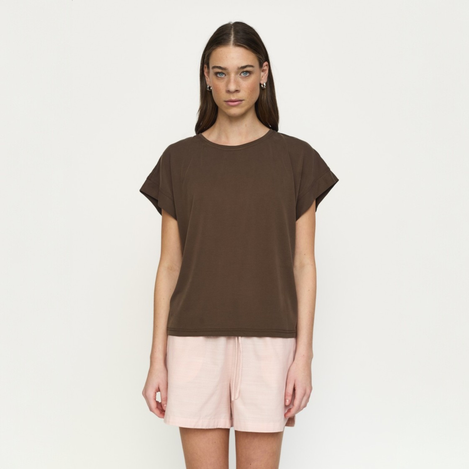 Ella Boxy T-Shirt Slate | Soft Rebels