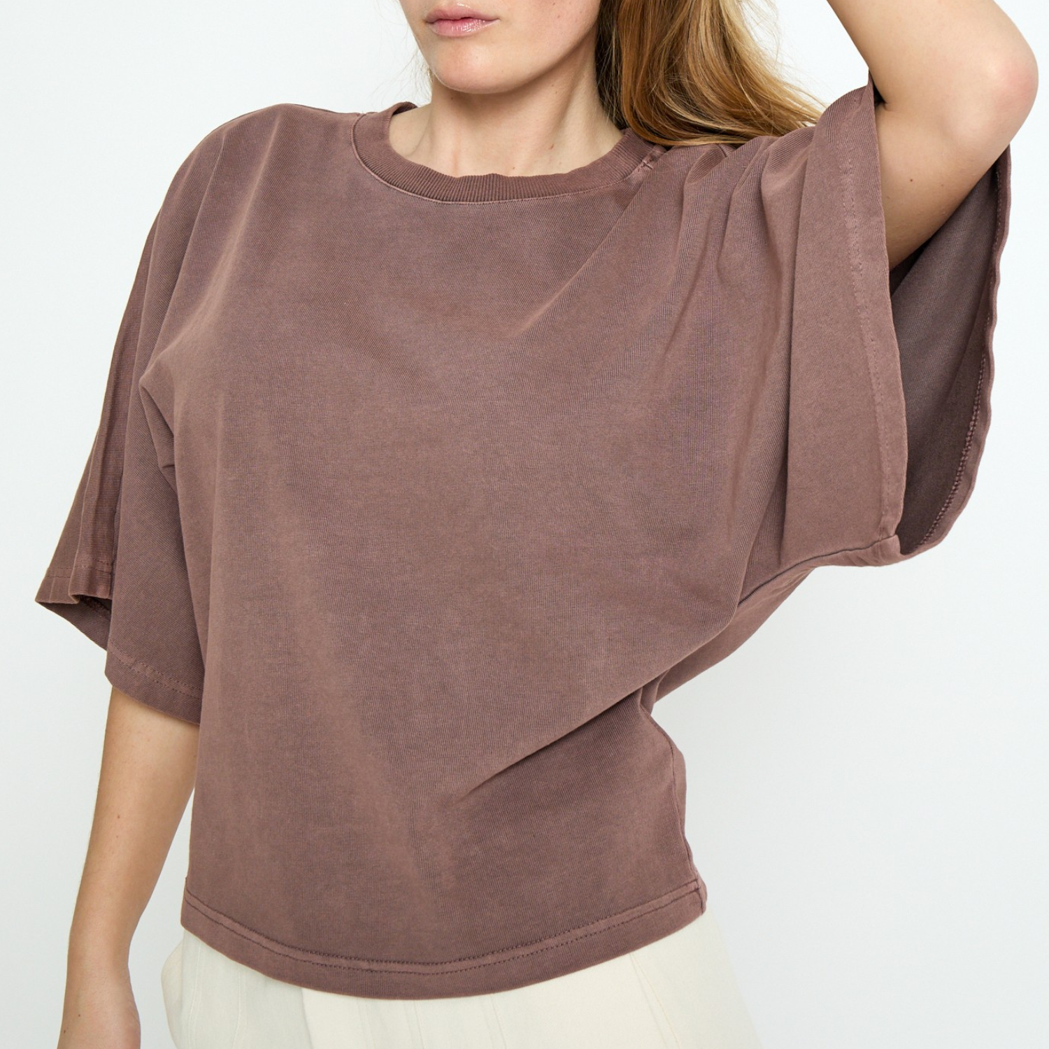 Ricky T-Shirt Mink Brown | Peppercorn