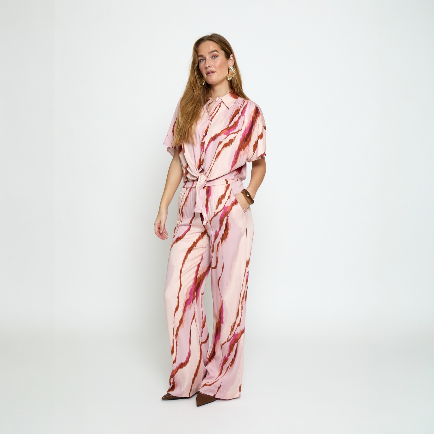 Luana Shirt Desert Coral Print | Minus