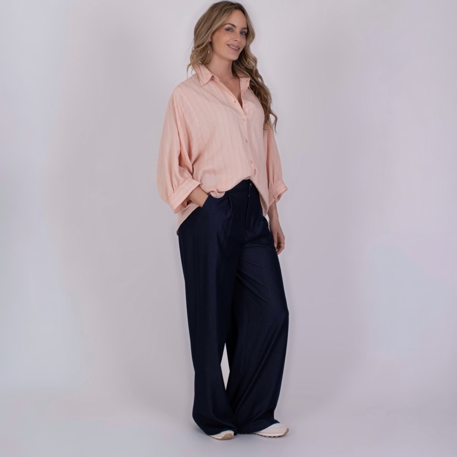 Busan Blouse Old Pink | The Clothed