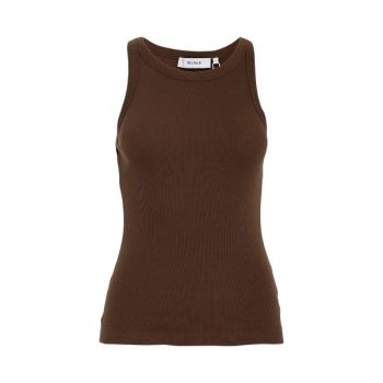 Maluna Rib Top Chestnut | Minus