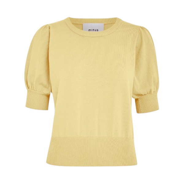 Liva Knit Tee Soft Yellow | Minus