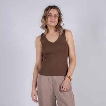 Serres Top Bruin | The Clothed