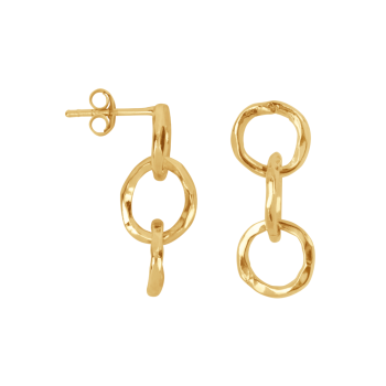 Circles Stud Earring Gold | Betty Bogaers