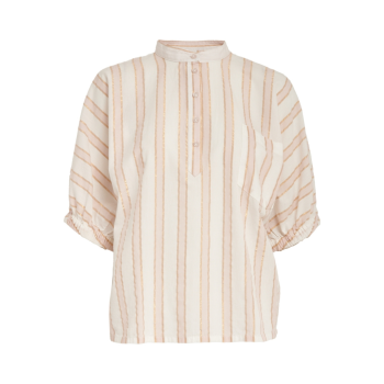 Patricia Blouse Desert Coral Stripe | Minus