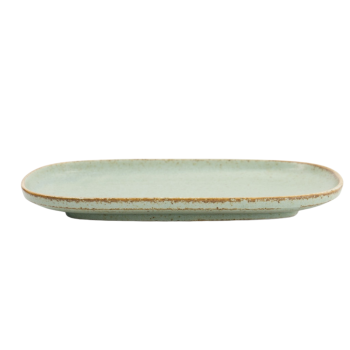 Minto Green Oval Plate 24x16x2 cm | Tokyo Design Studio