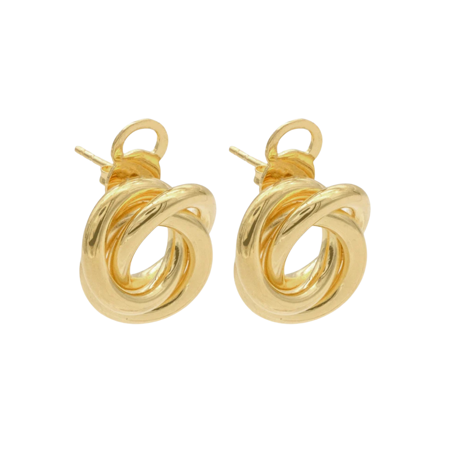 Golden Earring Knot Large Gold | Adorn