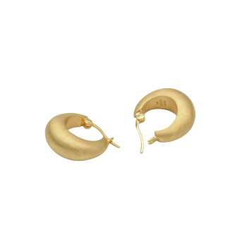 Gouden oorstekers moon drops