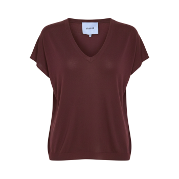 Peyton Batsleeve Knit T-Shirt Andorra Red | Minus