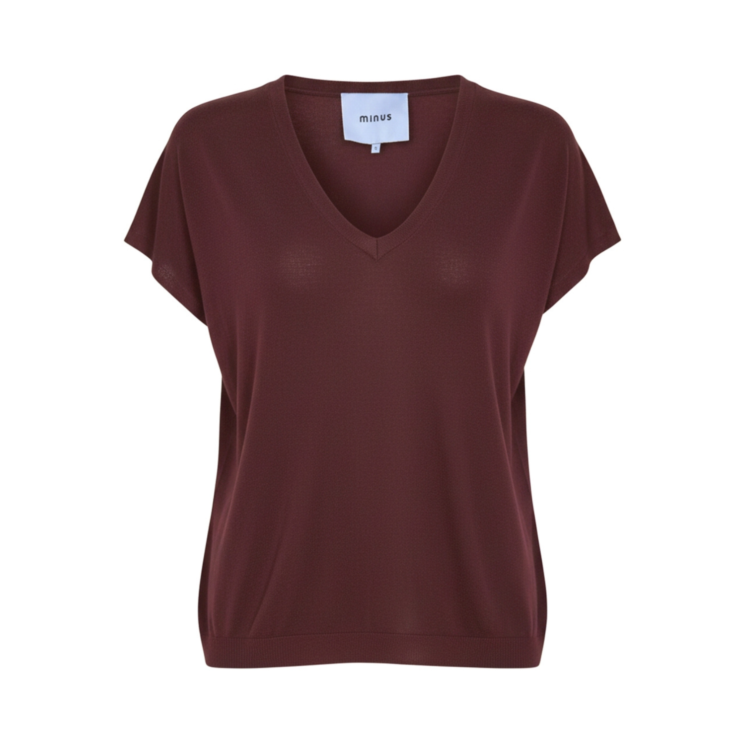 Peyton Batsleeve Knit T-Shirt Andorra Red | Minus