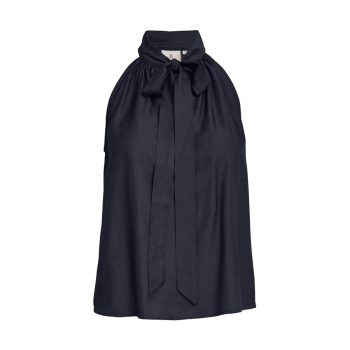 Bea Halterneck Top Denim | Peppercorn