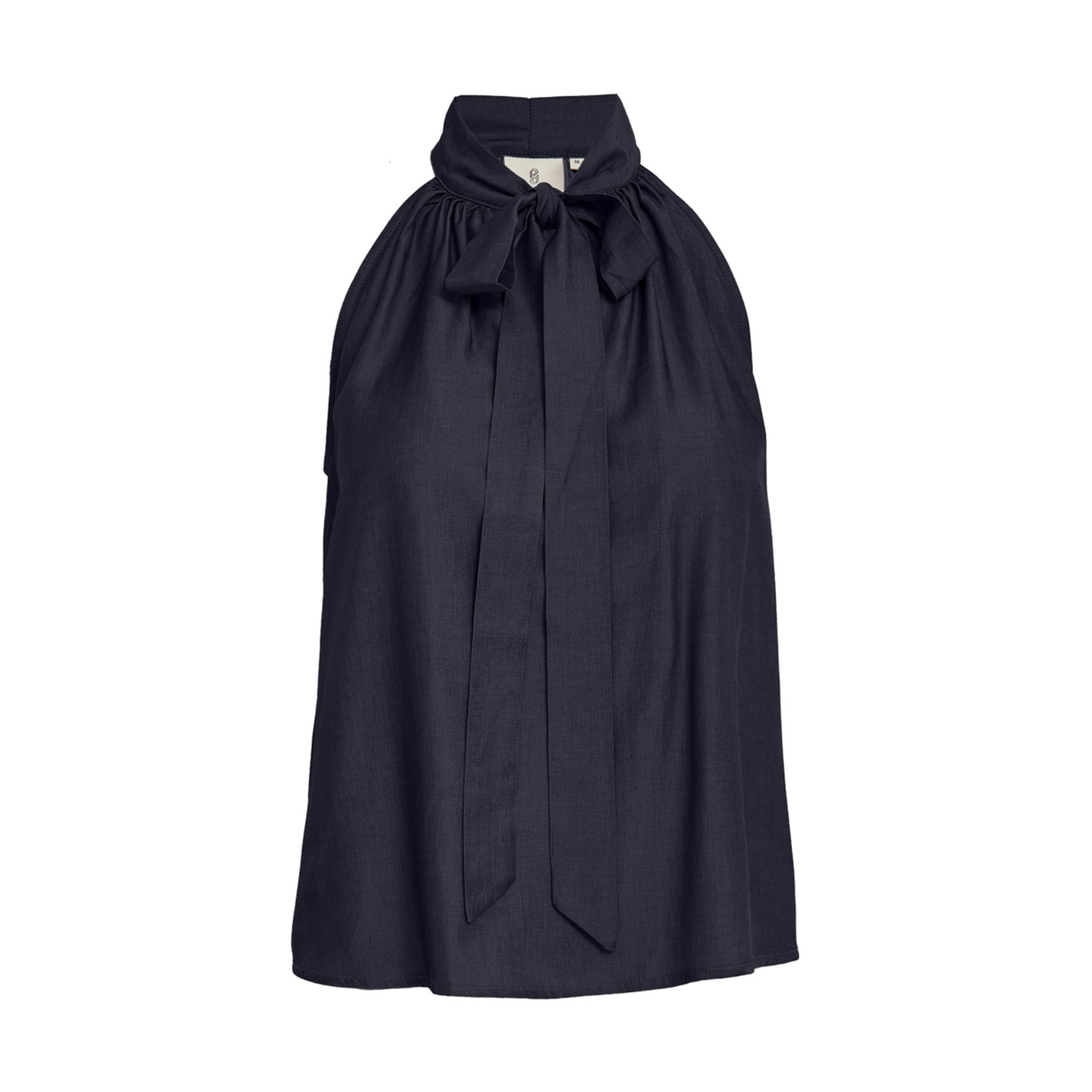 Bea Halterneck Top Denim | Peppercorn