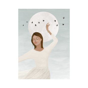 Wenskaart Ritme van de Maan | Sâlt + Flor