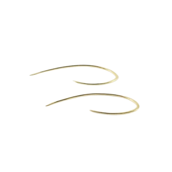 Golden Earpiece Hook Large | Adorn