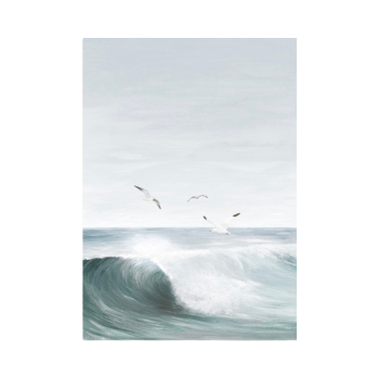 Wenskaart Op de golven | Sâlt + Flor