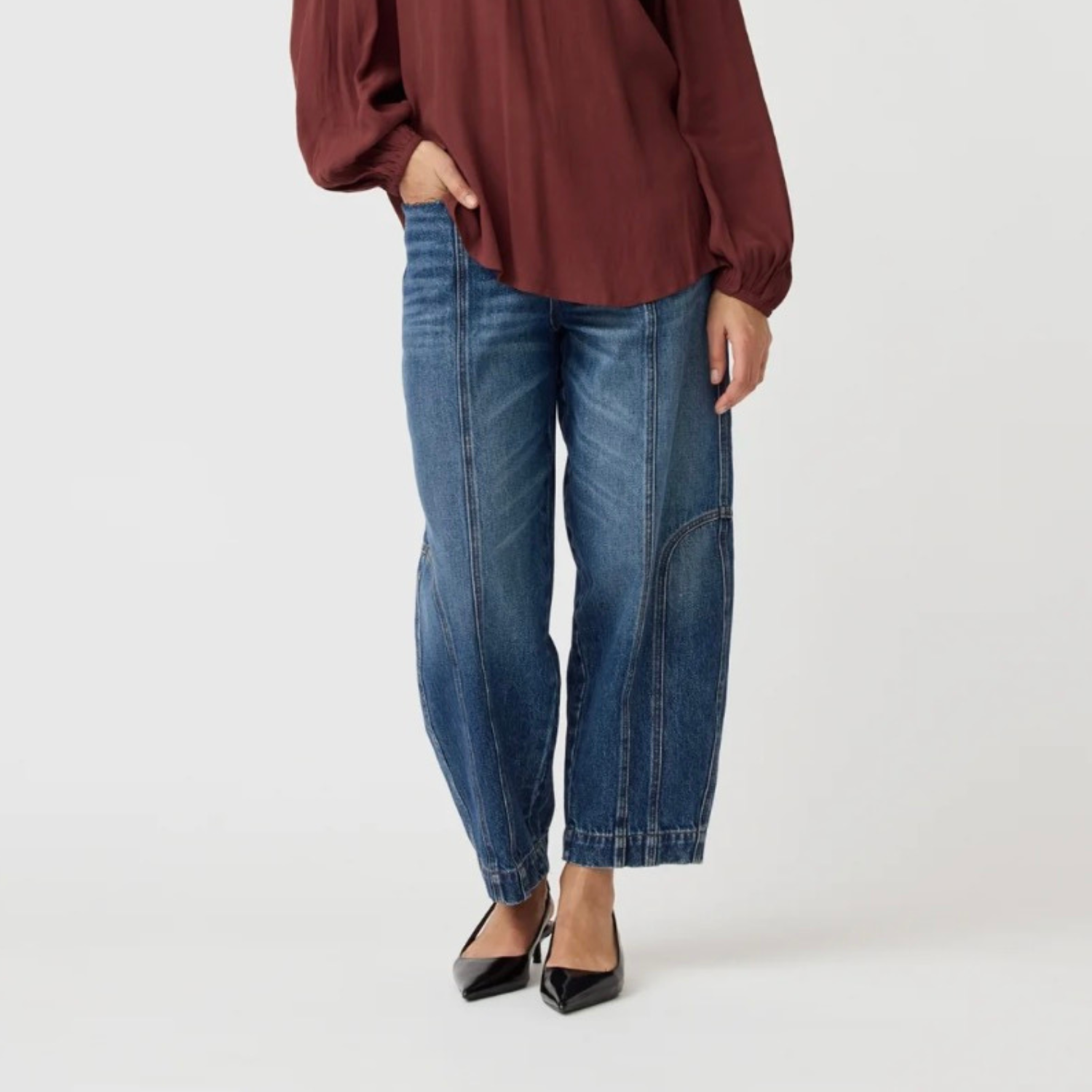 Abbi Pants Mid-Blue-Vintage | Alchemist