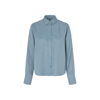 Samina Long Sleeve Shirt Windward Blue | Samsoe Samsoe