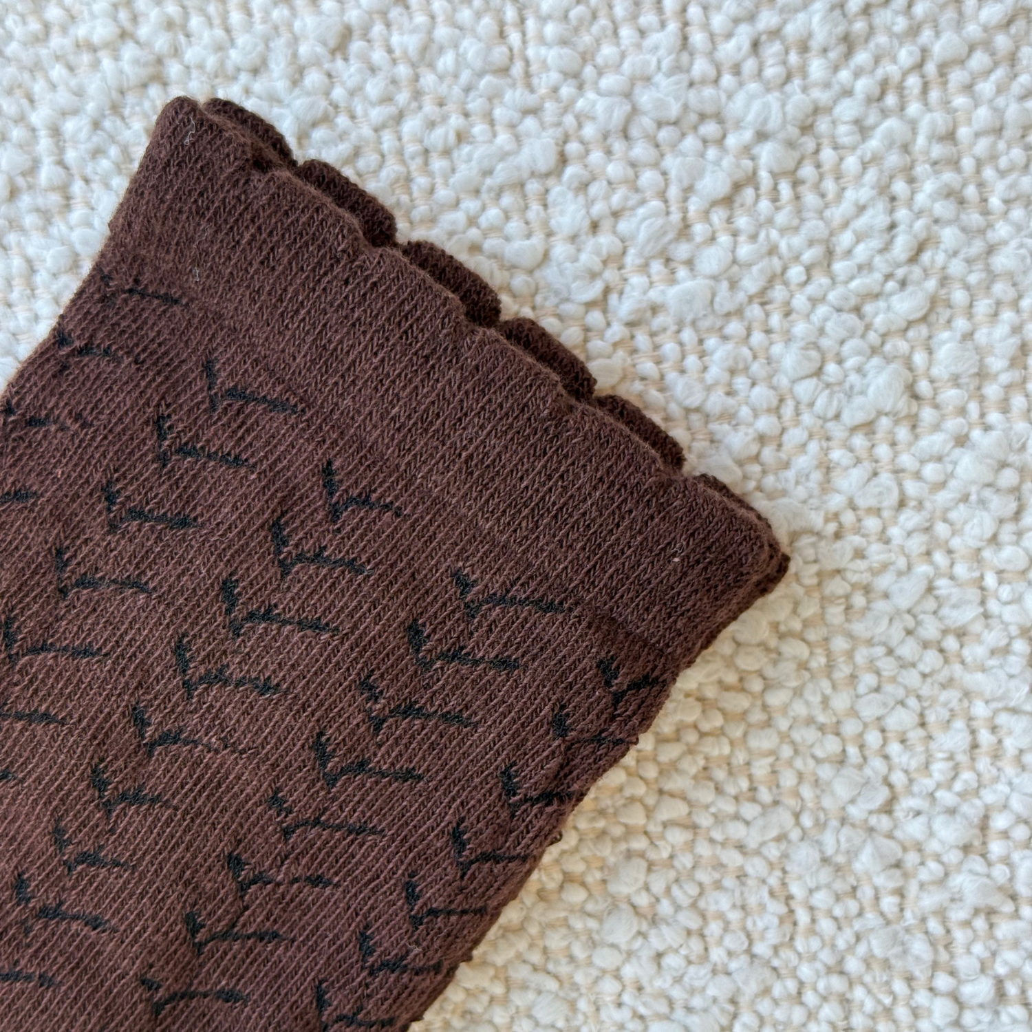 Leofa Cotta Sock 7050 Hot Fudge Brown | Becksondergaard