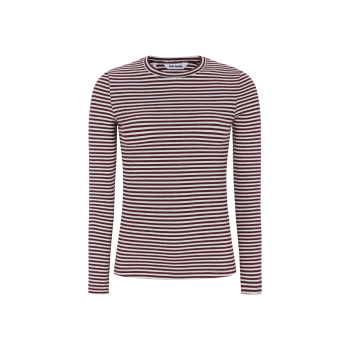 Fenja O-Neck Stripe Vinyard Wine | Soft Rebels