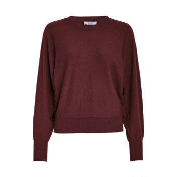 Dana Bat Sleeve Knit Pullover Andorra Red | Minus