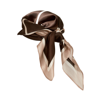 Siri Silk Scarf Tiramisu Checked | Minus