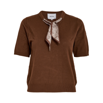 Refaela Knit T-Shirt Tiramisu | Minus