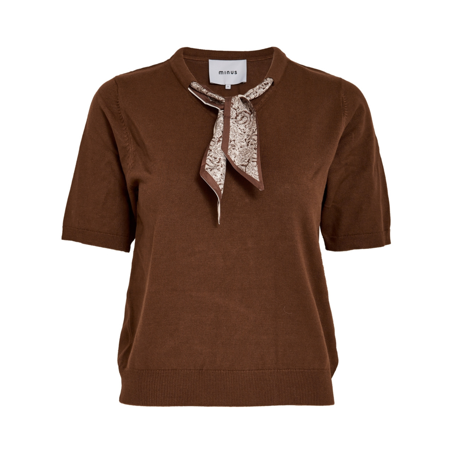 Refaela Knit T-Shirt Tiramisu | Minus