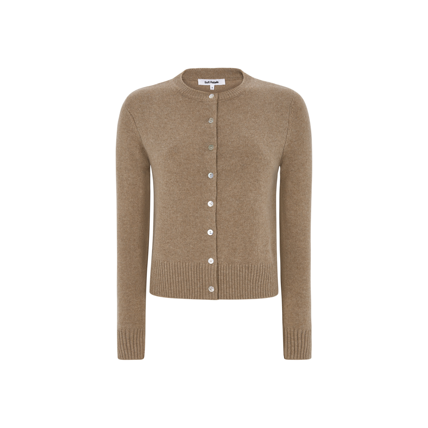 Avery Cardigan Knit RWS Silver Mink | Soft Rebels