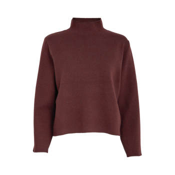 Lupi High Neck Knit Pullover Andorra Red | Minus