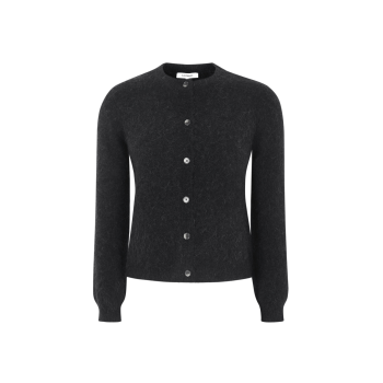 Allison o-neck cardigan knit black | Soft Rebels