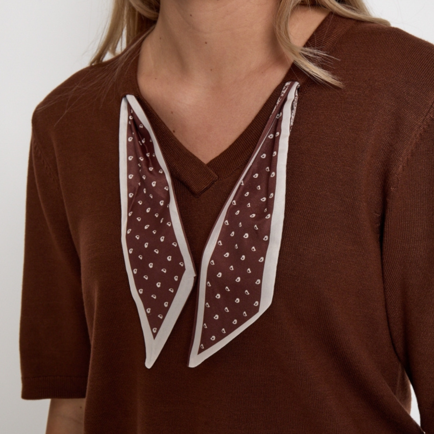 Refaela Knit T-Shirt Tiramisu | Minus