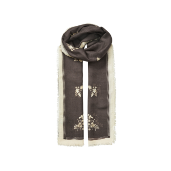 Flostella Siw Scarf Maroon Brown | Becksondergaard
