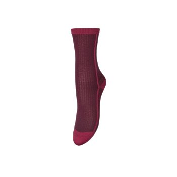 Glitter Drake Sock Fig Red | Becksöndergaard