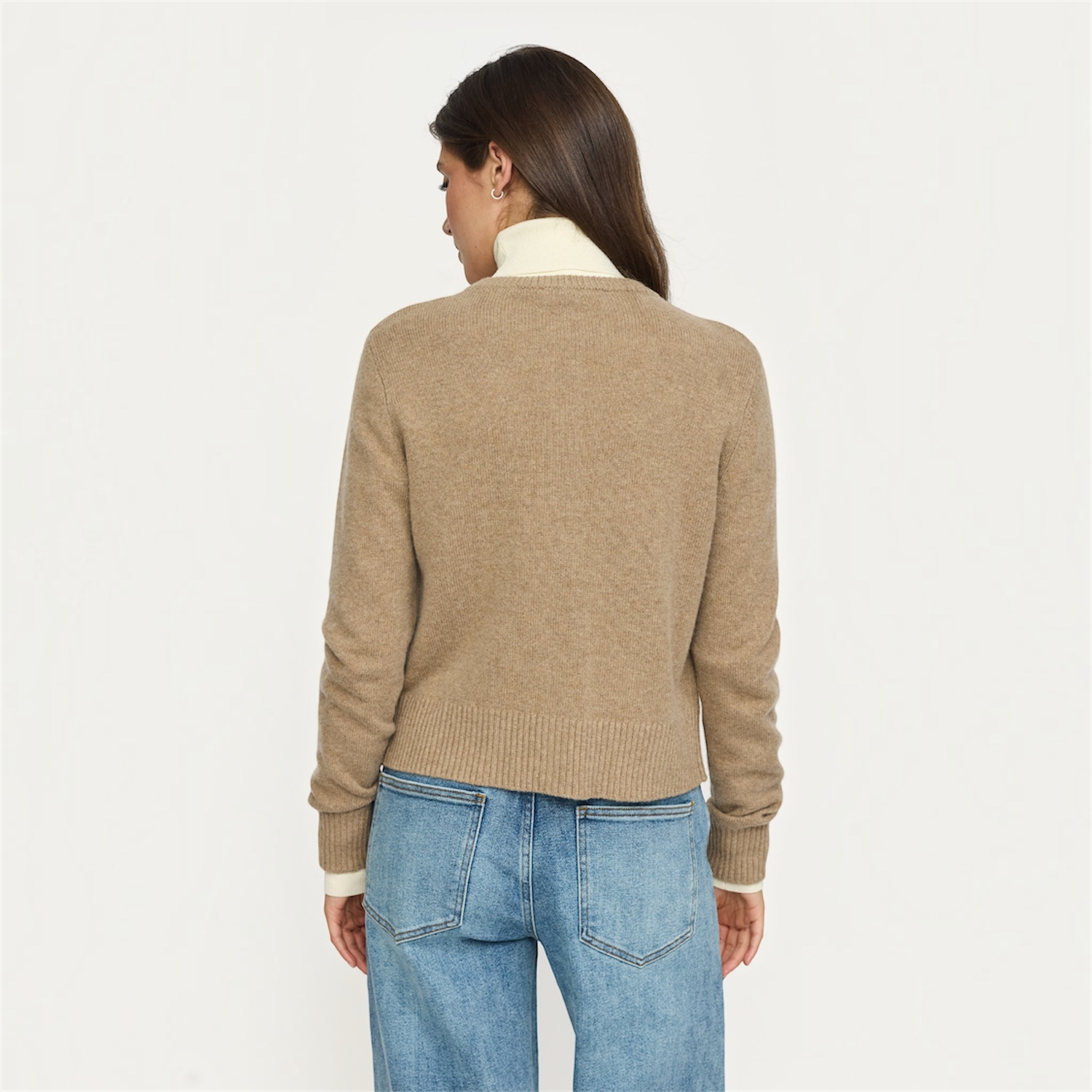 Avery Cardigan Knit RWS Silver Mink | Soft Rebels