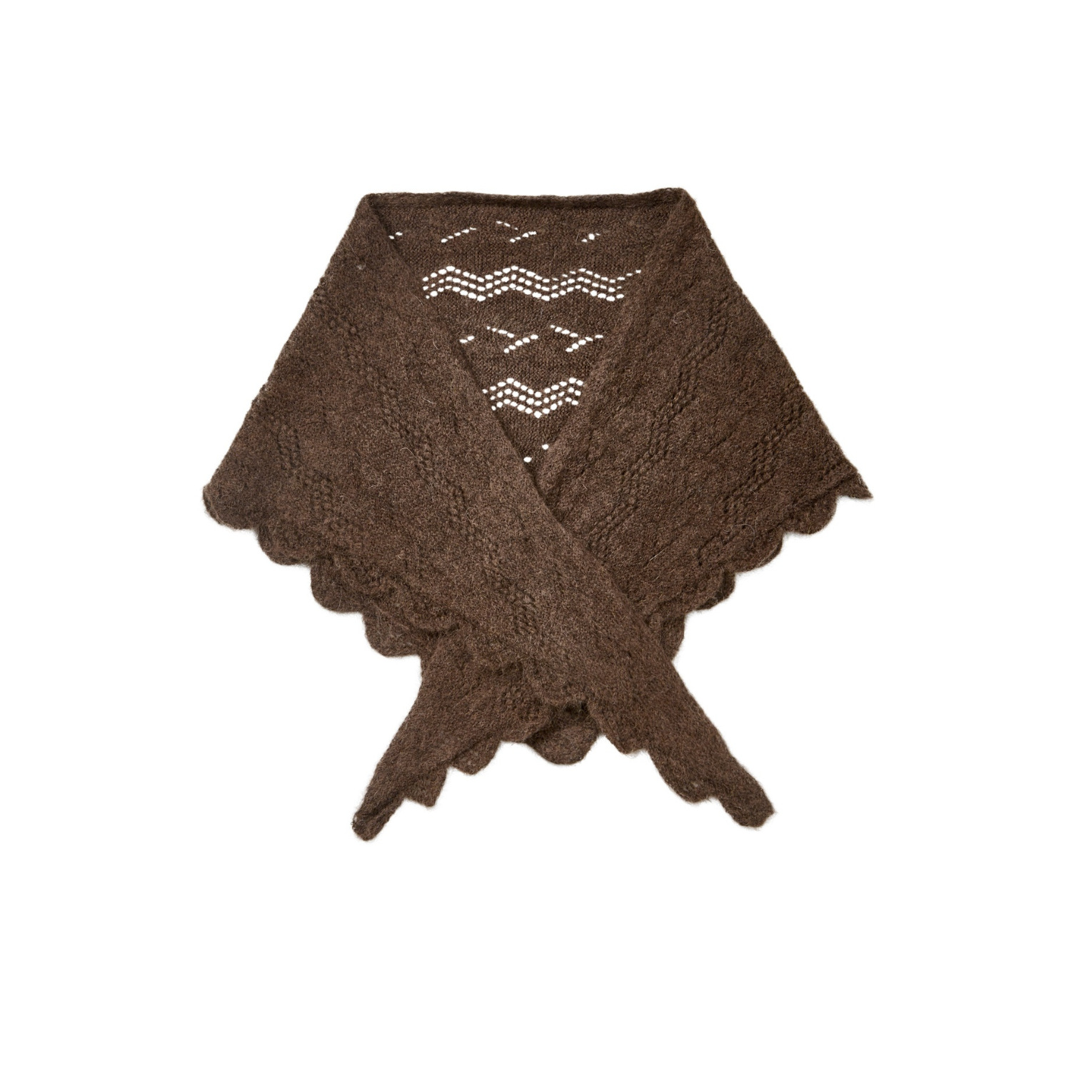 Opany Triangle Scarf Hot Fudge Brown | Becksondergaard