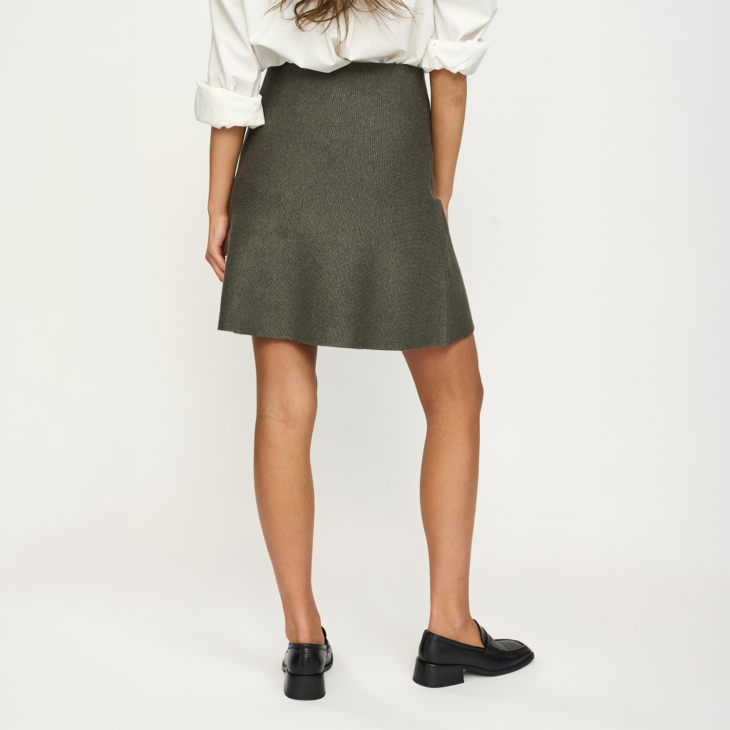 Henrietta Short Skirt Canteen Melange | Soft Rebels