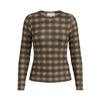 Safina Top Toffee Print | Peppercorn