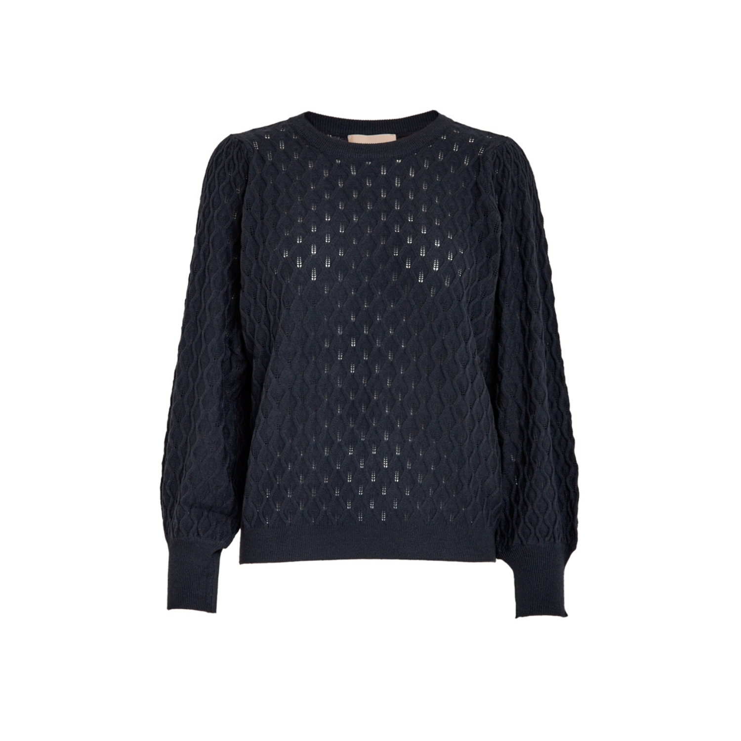 Rosalia Puff Sleeve Knit Pullover Sky Captain | Peppercorn