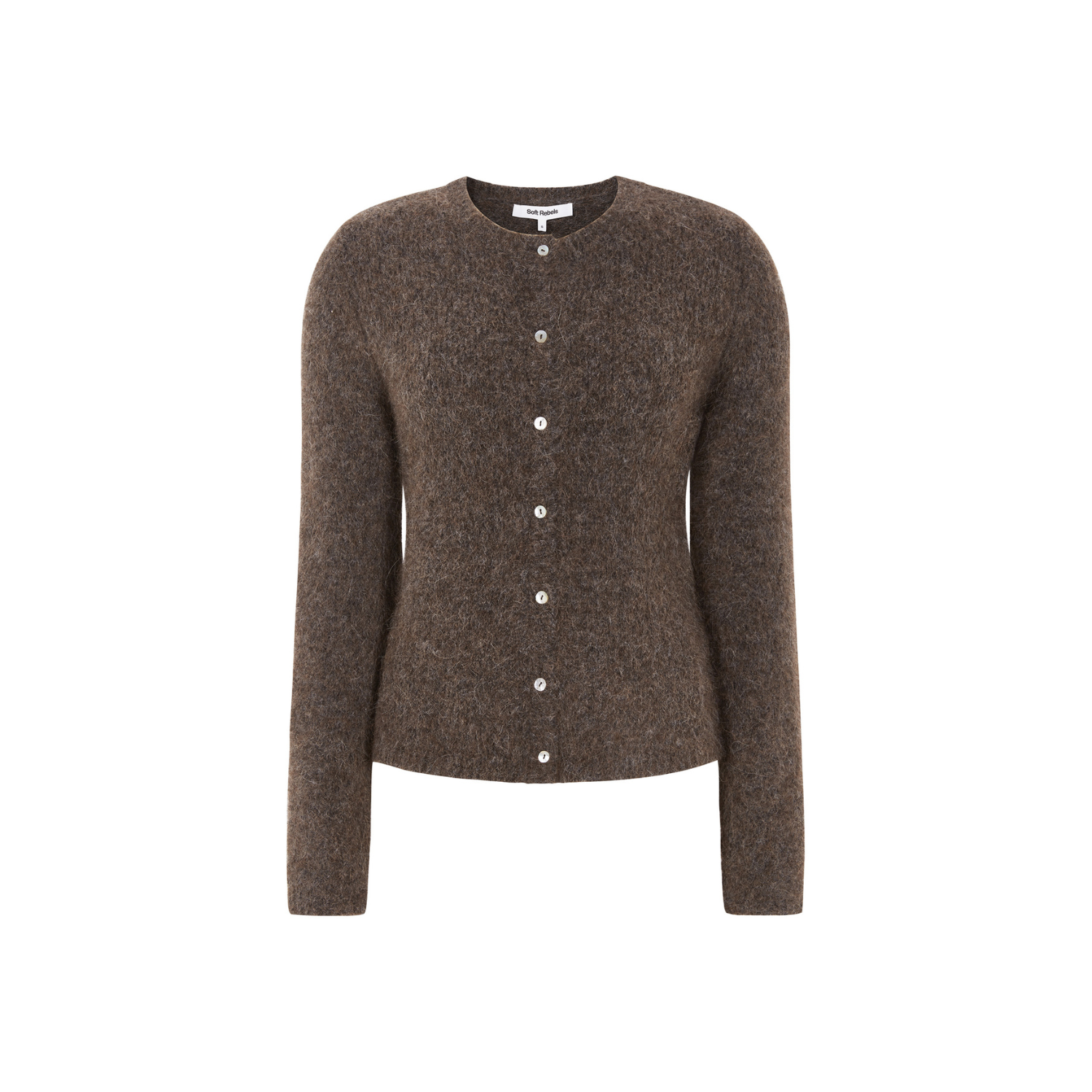 Camilla Cardigan Knit Demitasse Melange | Soft Rebels