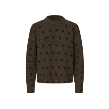 Anour O-N Crew Neck Mulch Dot | Samsoe Samsoe