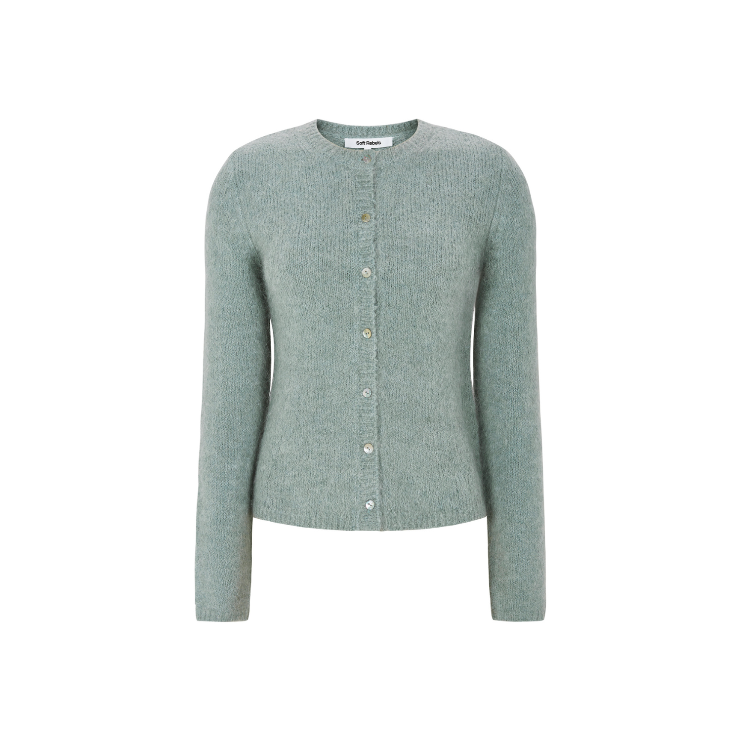 Camilla Cardigan Knit Puritan | Soft Rebels