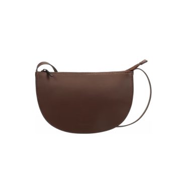 Farou Half Moon Bag Dark Wood | Monk&Anna