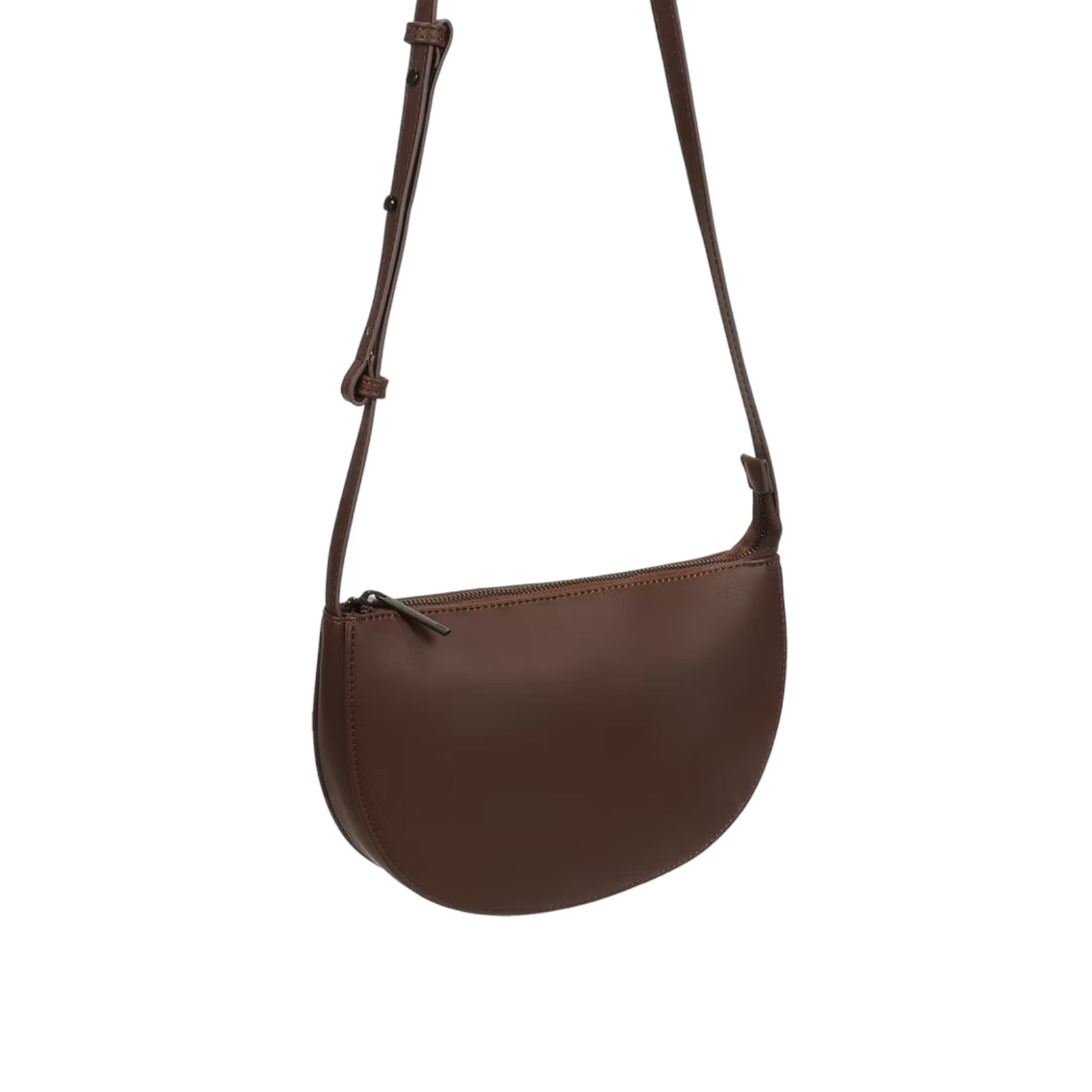 Farou Half Moon Bag Dark Wood | Monk&Anna