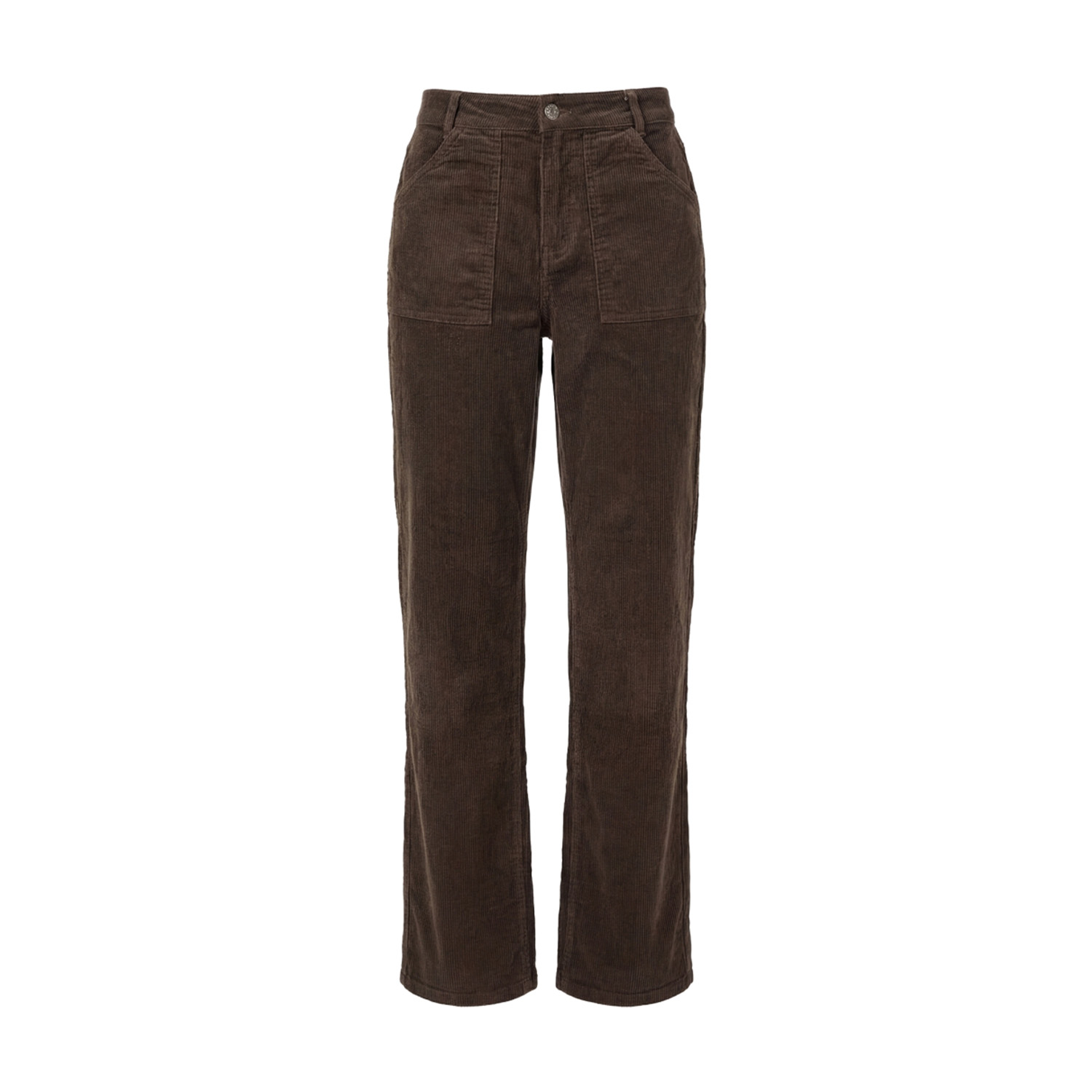 Fione Corderoy Straight Jeans Java Brown | Peppercorn